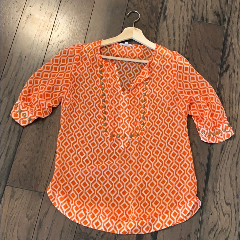 Orange Stitch Fix Shirt